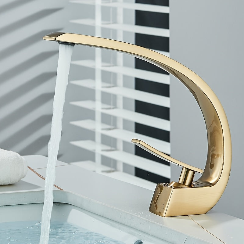 Mélangeur de lavabo cascade en acier inoxydable 304, acier inoxydable 304
