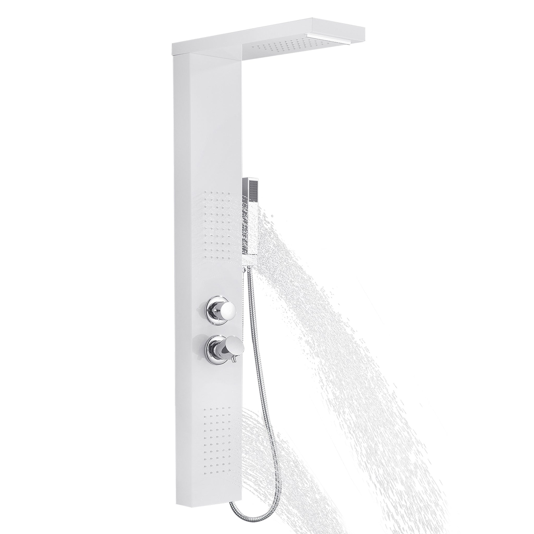Panneau de douche blanc