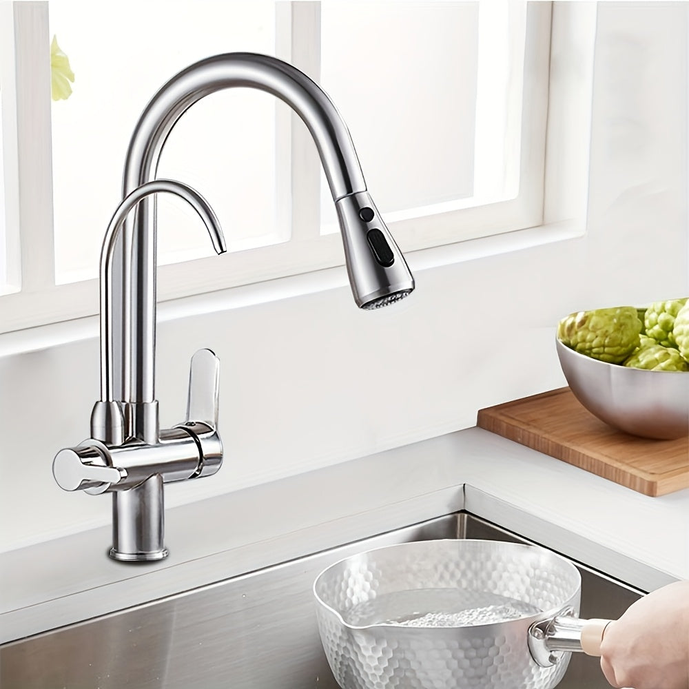 Robinet de cuisine en acier inoxydable, acier inoxydable