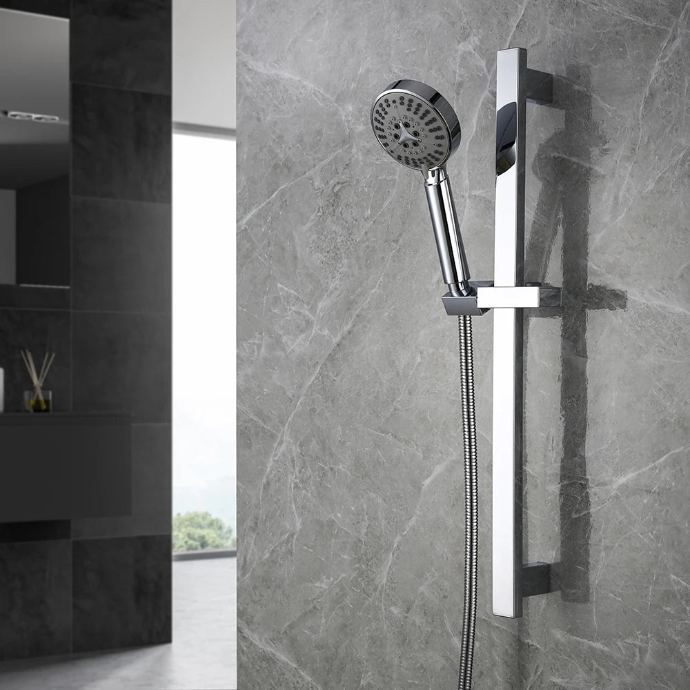 Colonne de douche sans robinetterie chrome, chrome