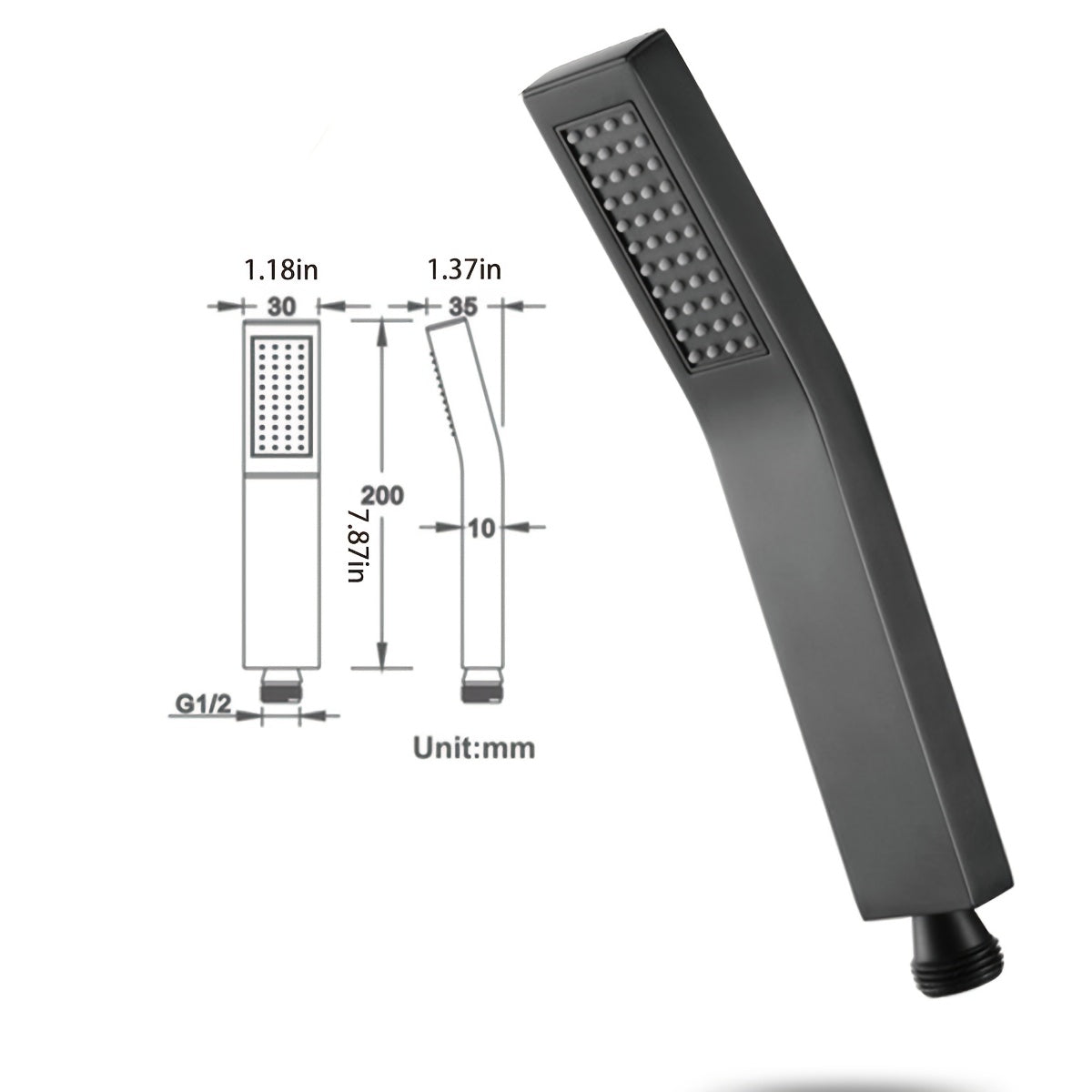 Robinet de douche en acier inoxydable, acier inoxydable
