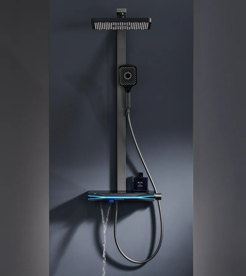Colonne de douche thermostatique en laiton, laiton