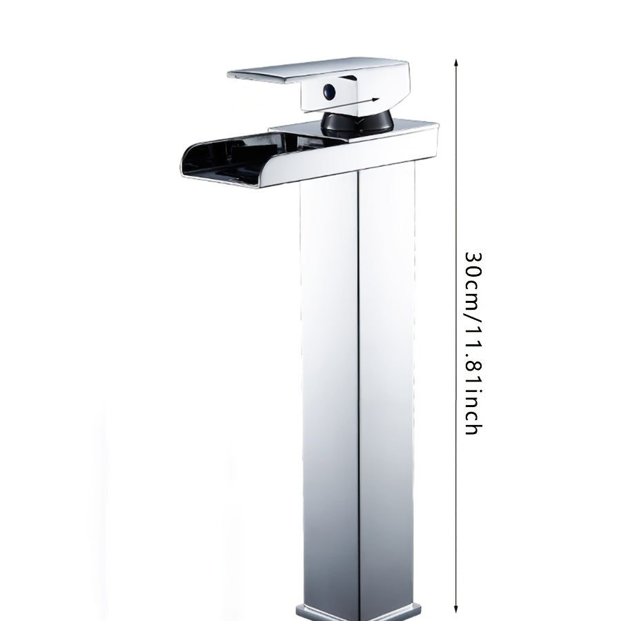 Robinet de lavabo cascade en acier inoxydable, raccord 1/2