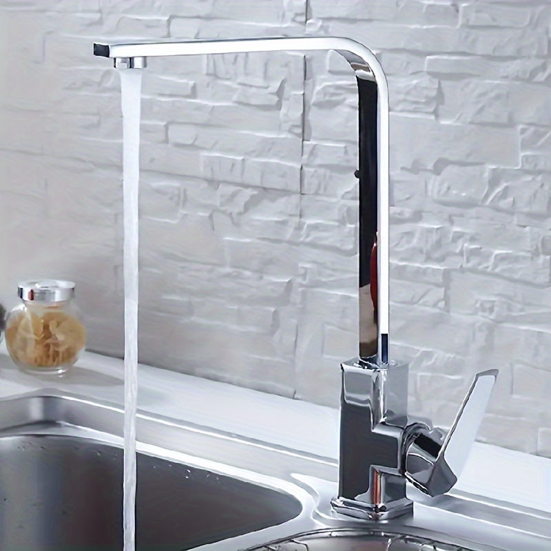 Robinet de cuisine à bec rotatif en acier inoxydable 304, acier inoxydable 304