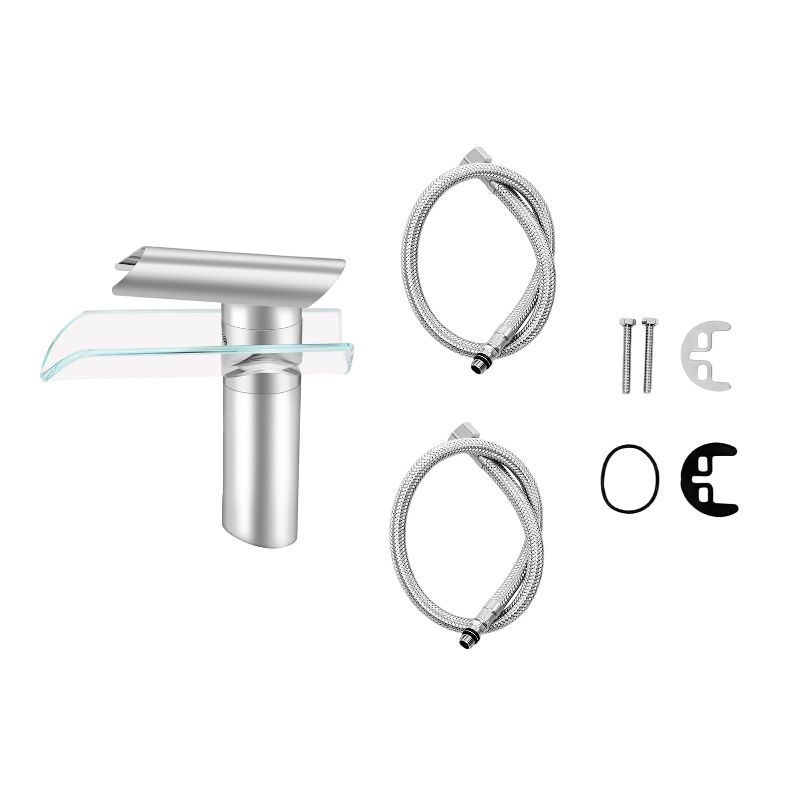 Mitigeur de cuisine cascade en acier inoxydable, acier inoxydable