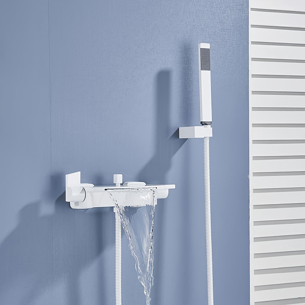 Mitigeur de baignoire cascade en laiton, pose mural