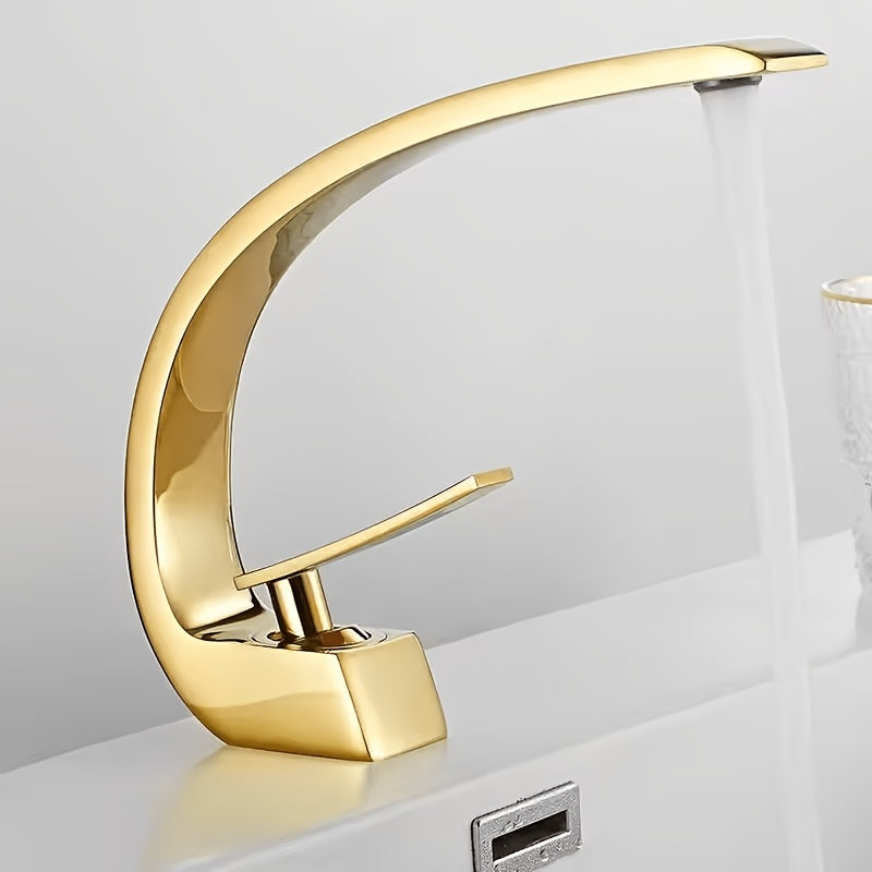 Mélangeur de lavabo cascade en acier inoxydable 304, acier inoxydable 304