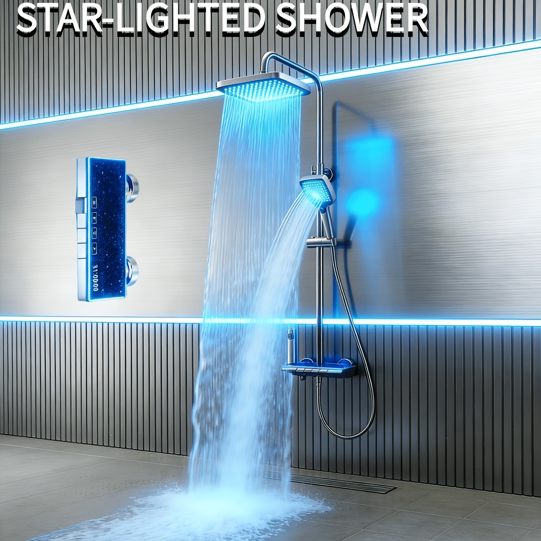 Ensemble de douche gris