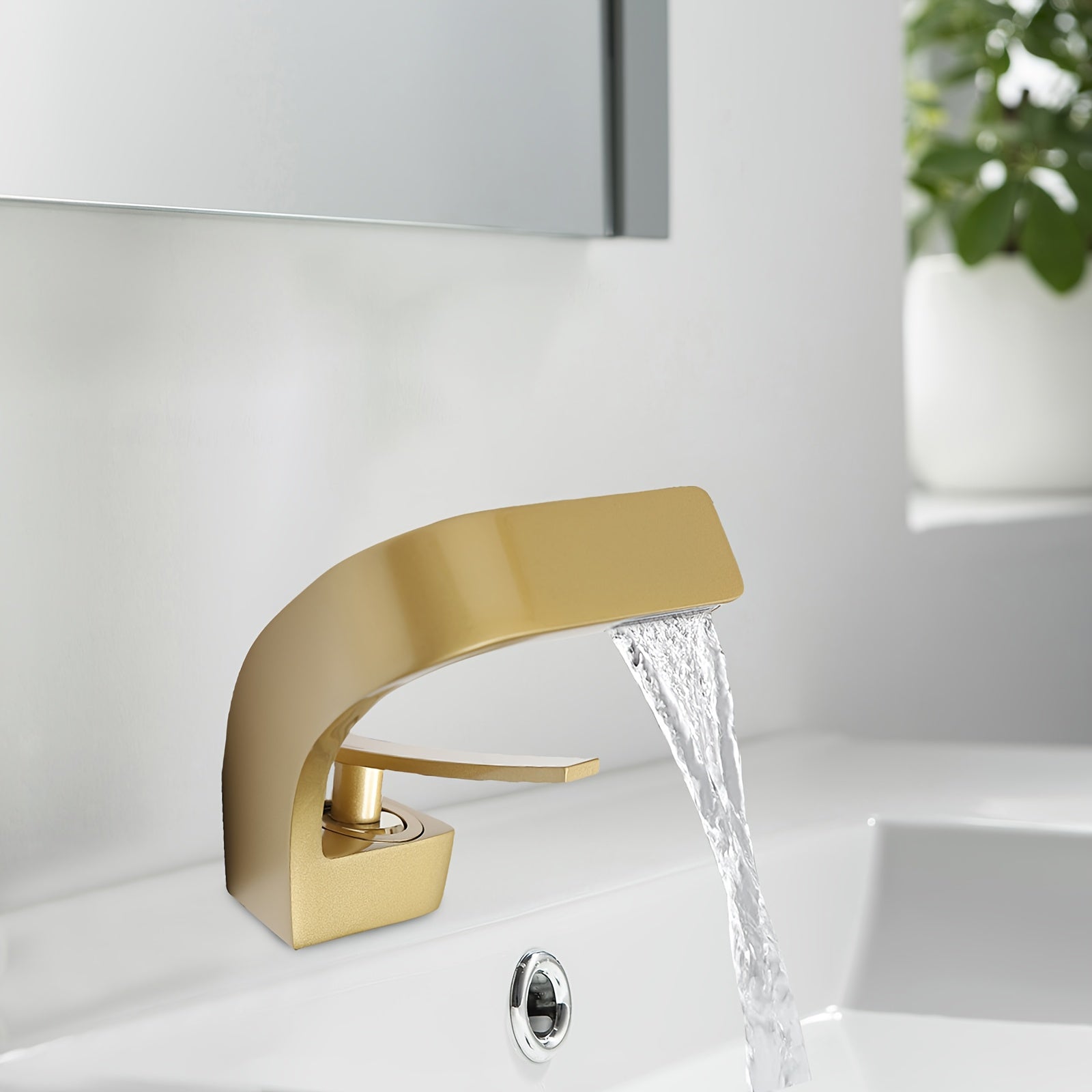 Robinet d'évier cascade en acier inoxydable 304, acier inoxydable 304