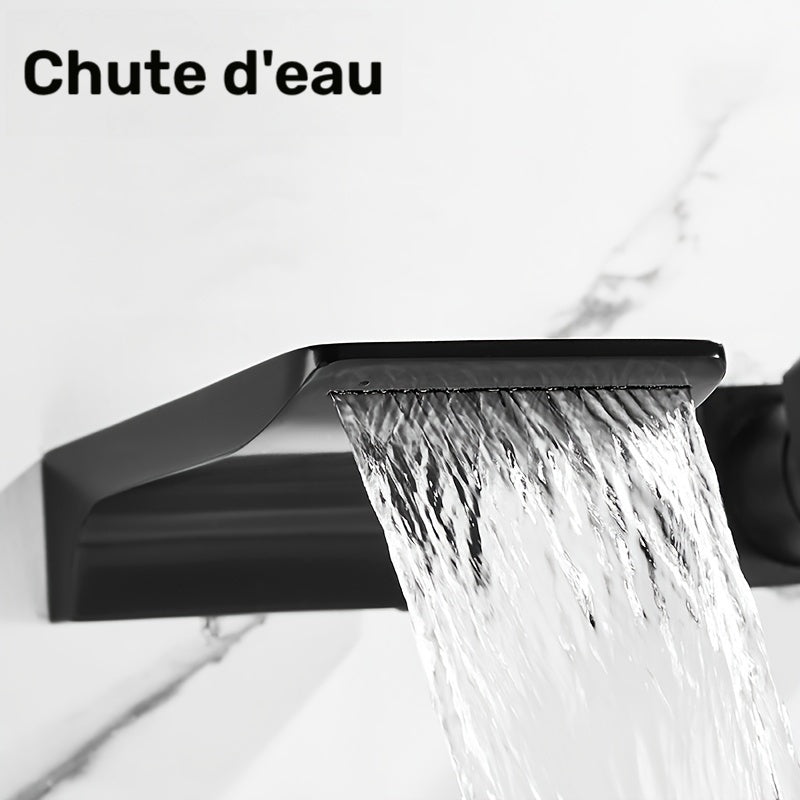 Robinet de lavabo cascade en acier inoxydable 304, pose mural