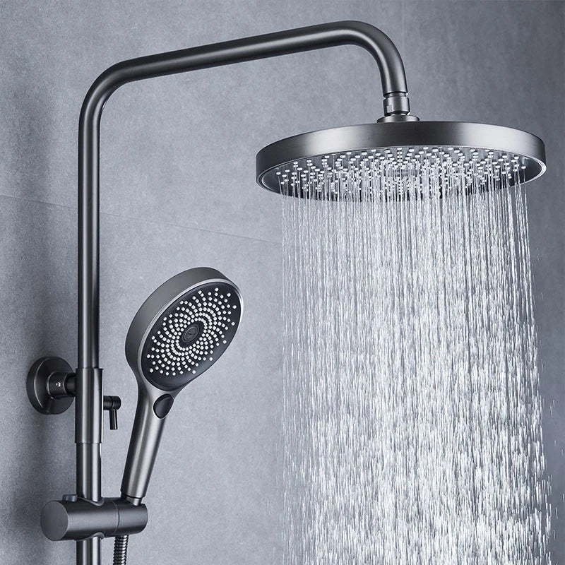 Colonne de Douche en Laiton Thermostatique, gris