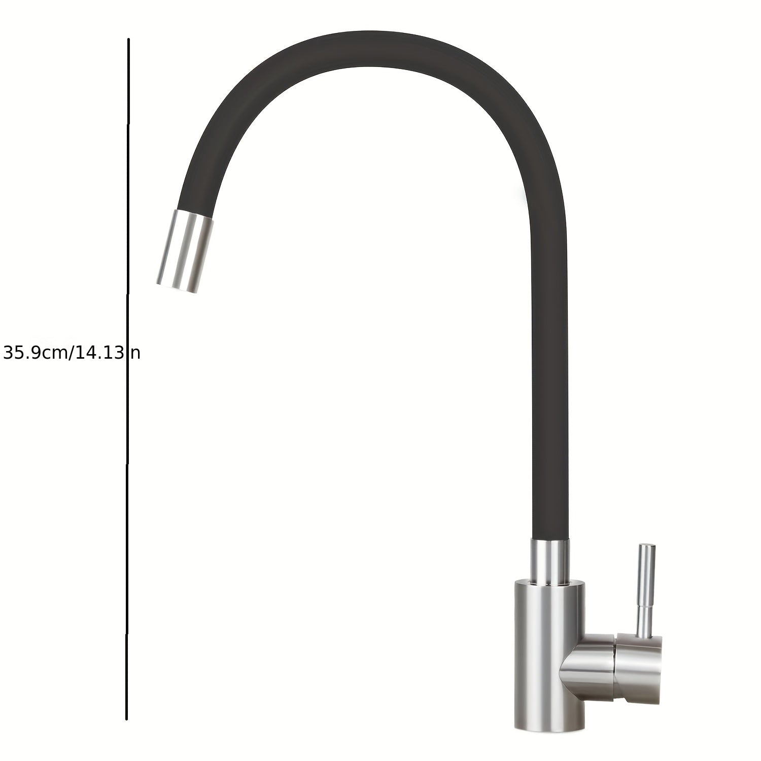 Robinet de cuisine haute pression en acier inoxydable 304, raccord 3/8