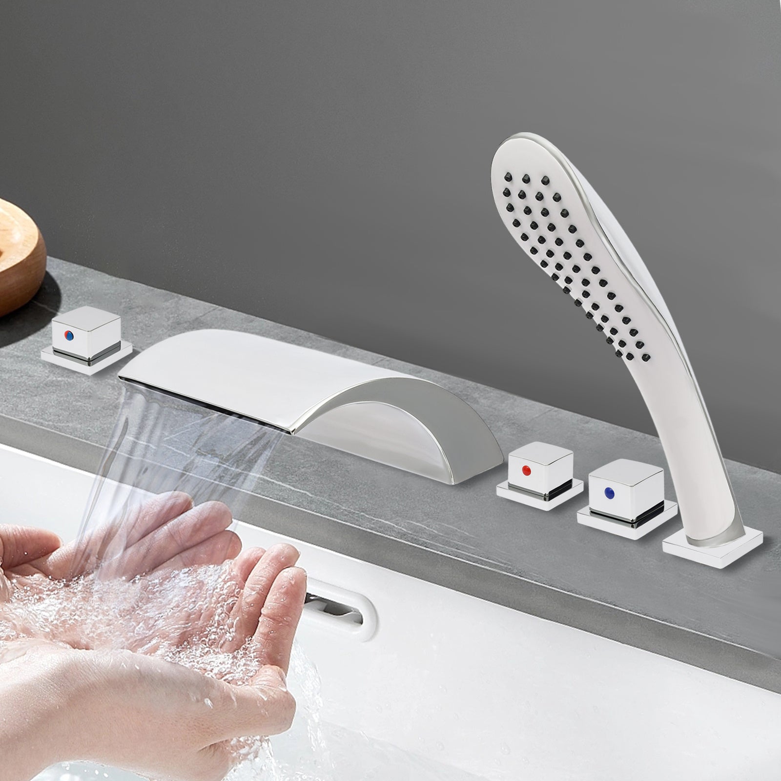 Robinet de baignoire cascade