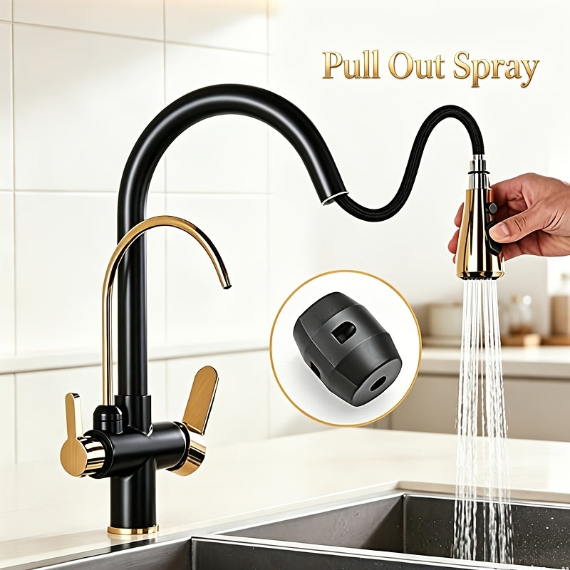 Robinet de cuisine en acier inoxydable 304, raccord 3/8