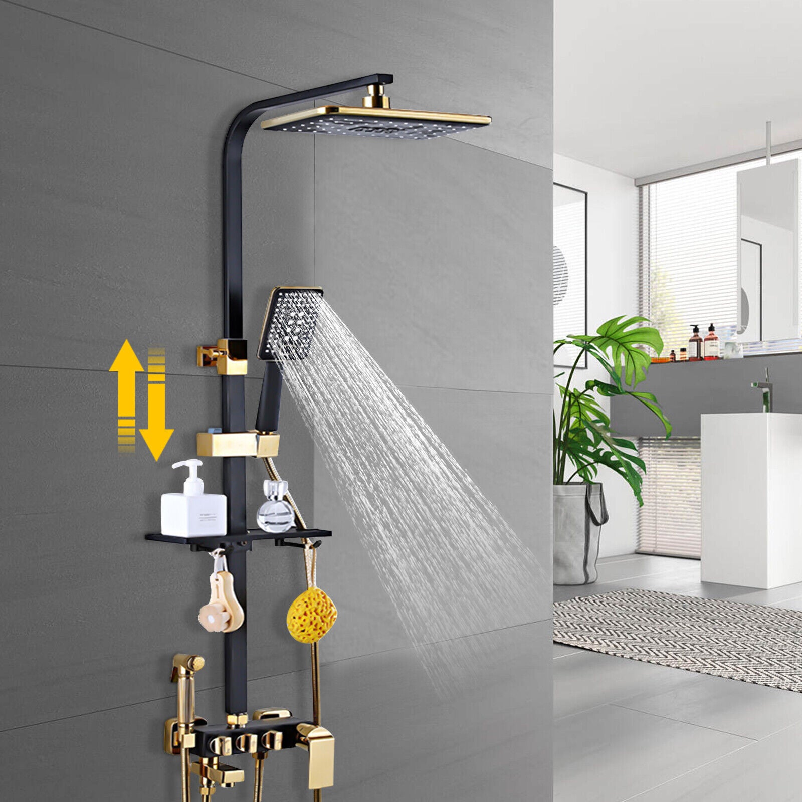 Colonne de douche mural, pose mural
