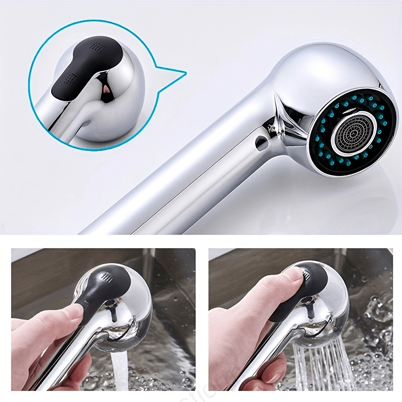 Embout de robinet de cuisine à douchette extractible en ABS, pose monotrou