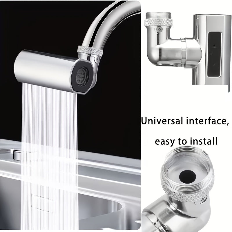 Robinet de cuisine haute pression chromé en acier inoxydable 304, pose 3 trous