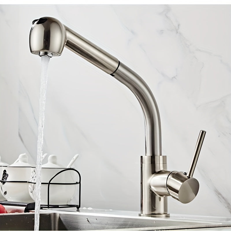 Mitigeur cuisine avec douchette extractible et bec haut pivotant