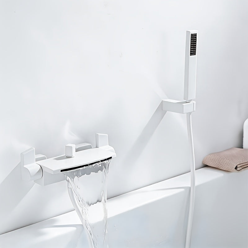 Mitigeur de baignoire cascade en laiton, pose mural