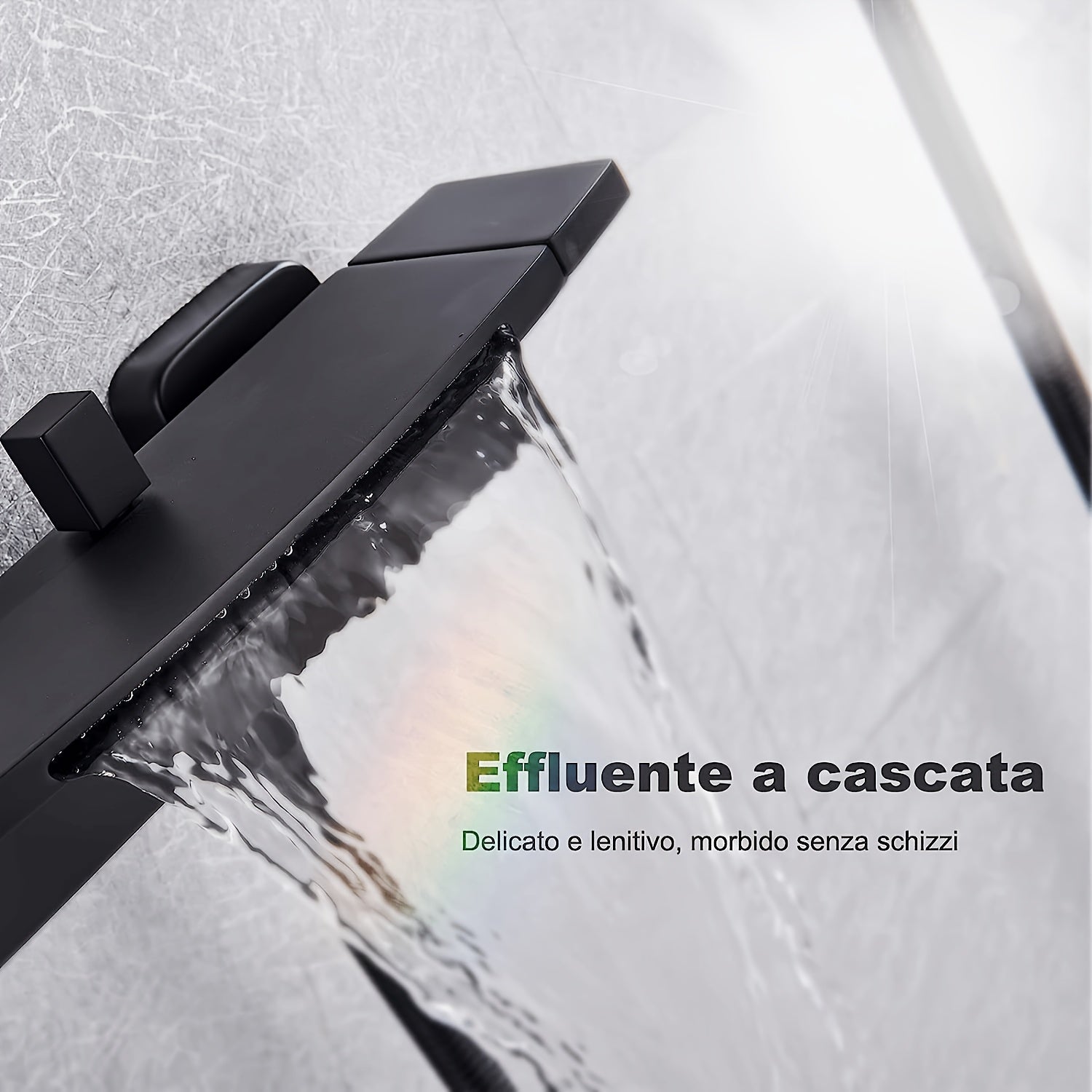 Mitigeur de baignoire cascade en laiton, laiton