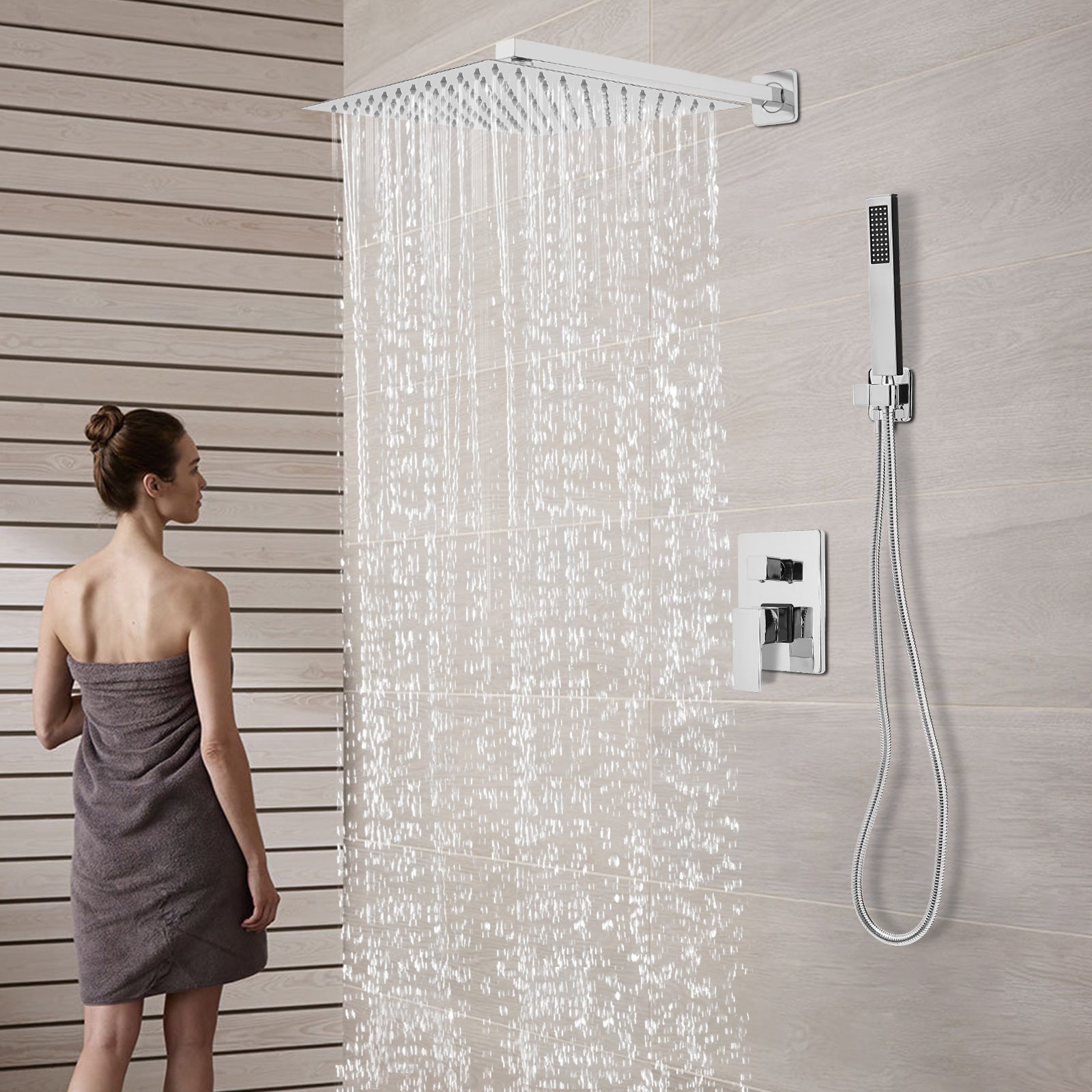 Colonne de douche encastrable en laiton, laiton