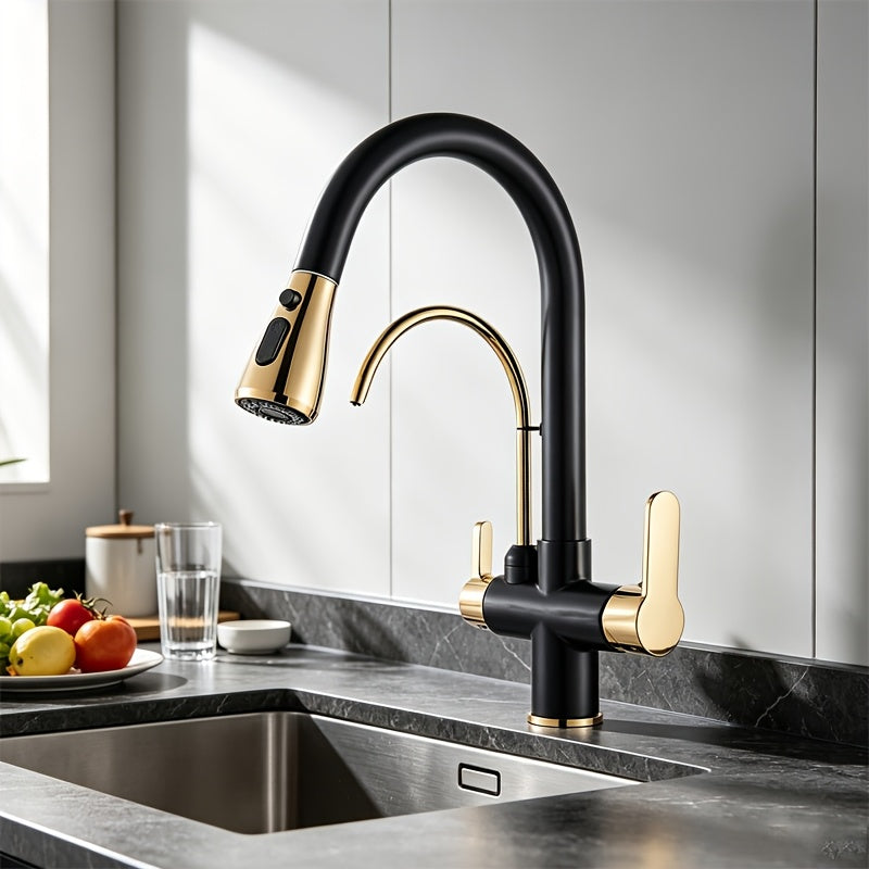 Robinet de cuisine en acier inoxydable 304, raccord 3/8