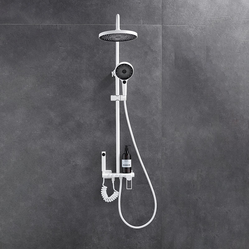 Colonne de douche pour baignoire design, laiton