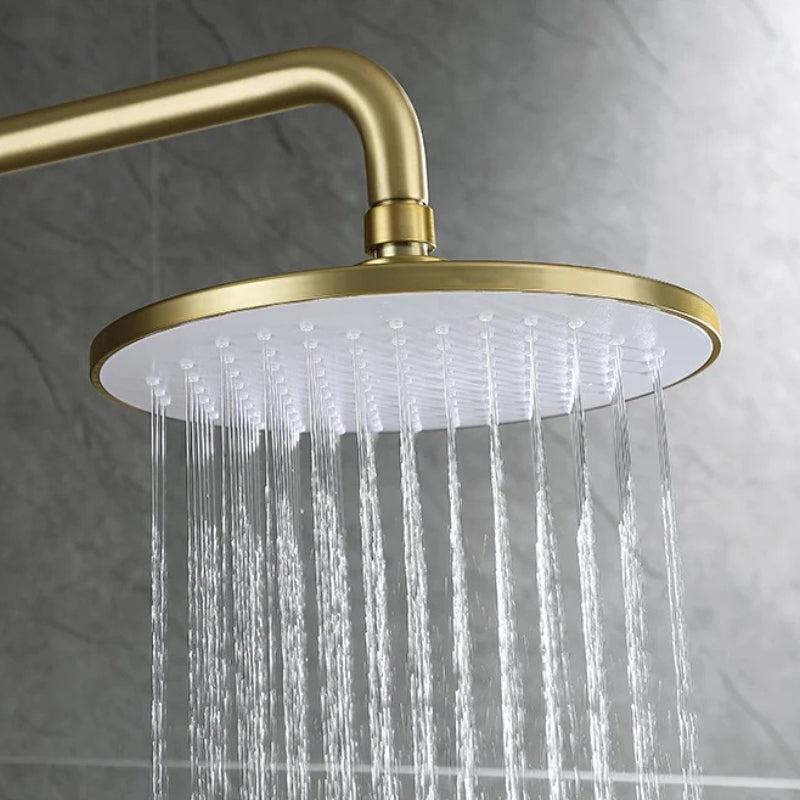 Colonne de douche avec mitigeur contemporain, pose monotrou