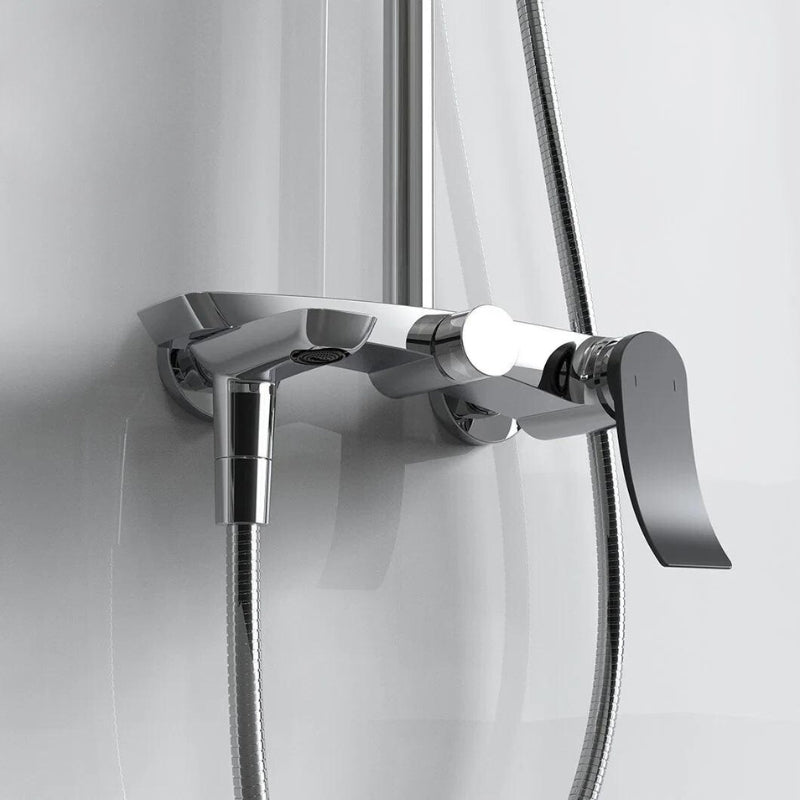 Colonne de douche design pour baignoire, pose mural