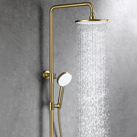 Colonne de douche avec mitigeur contemporain, pose monotrou