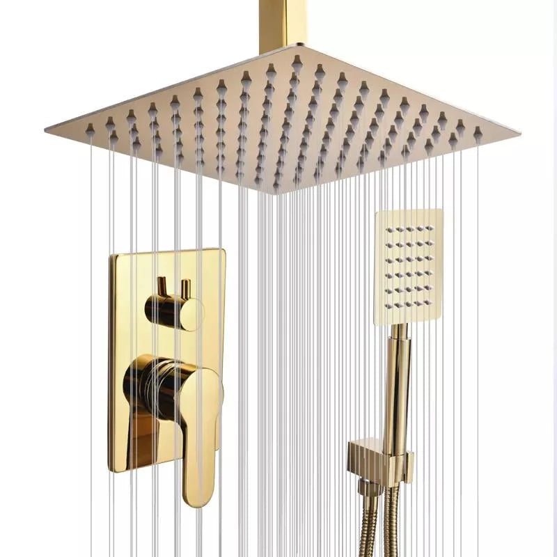 Colonne de douche dorée, laiton