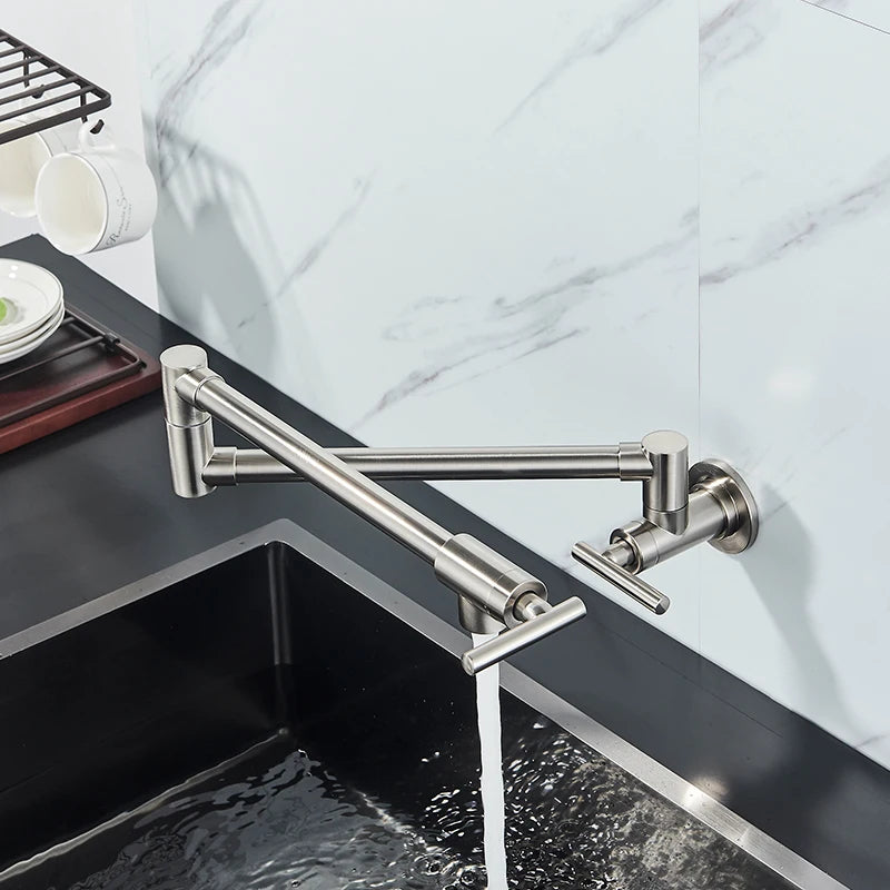 Robinet de cuisine rabattable en laiton, laiton