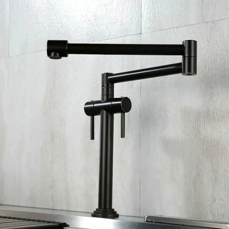 Robinet de cuisine rabattable en laiton, laiton