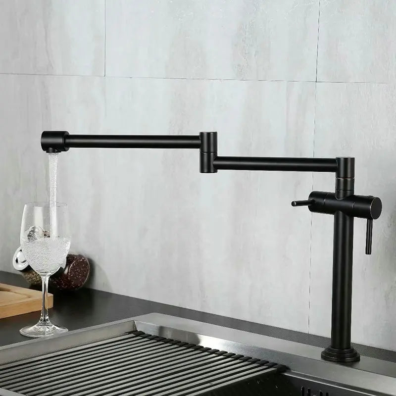 Robinet de cuisine rabattable en laiton, laiton