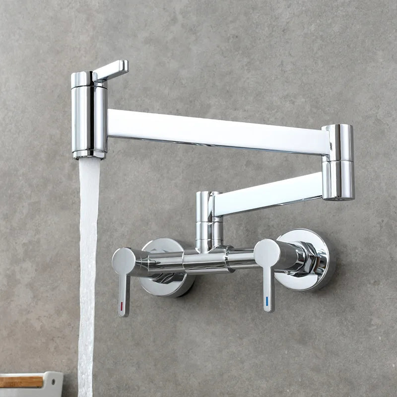Robinet de cuisine rabattable en laiton, laiton