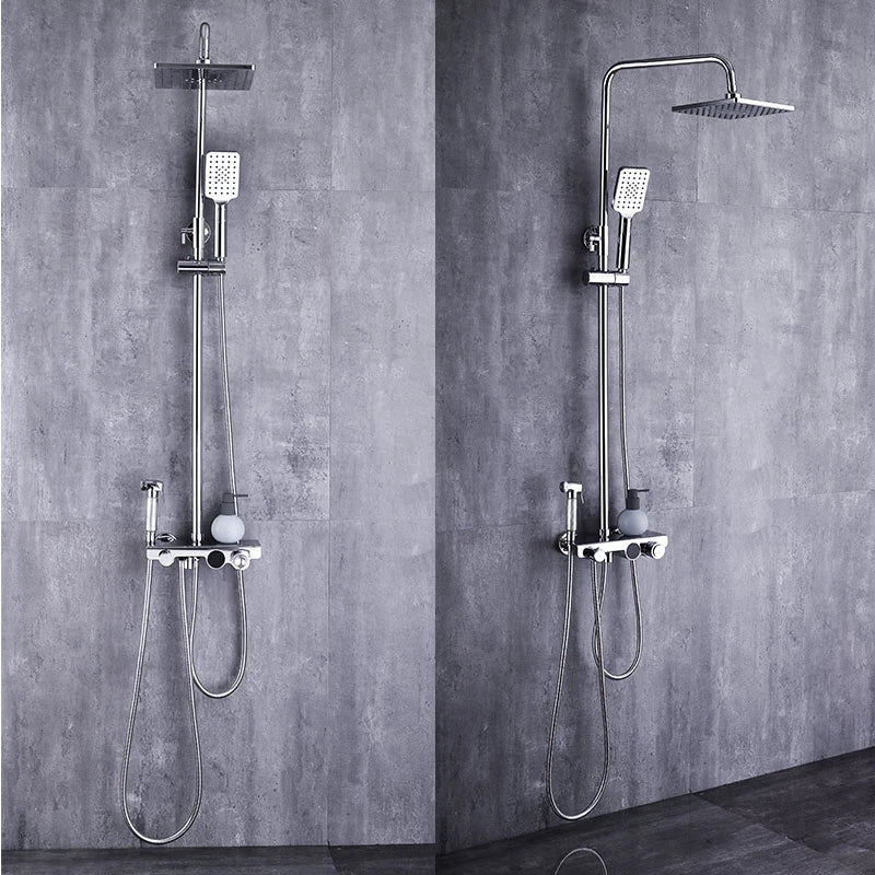 Colonne de douche avec pommeau, pose mural
