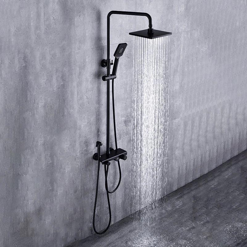 Colonne de douche avec pommeau, laiton