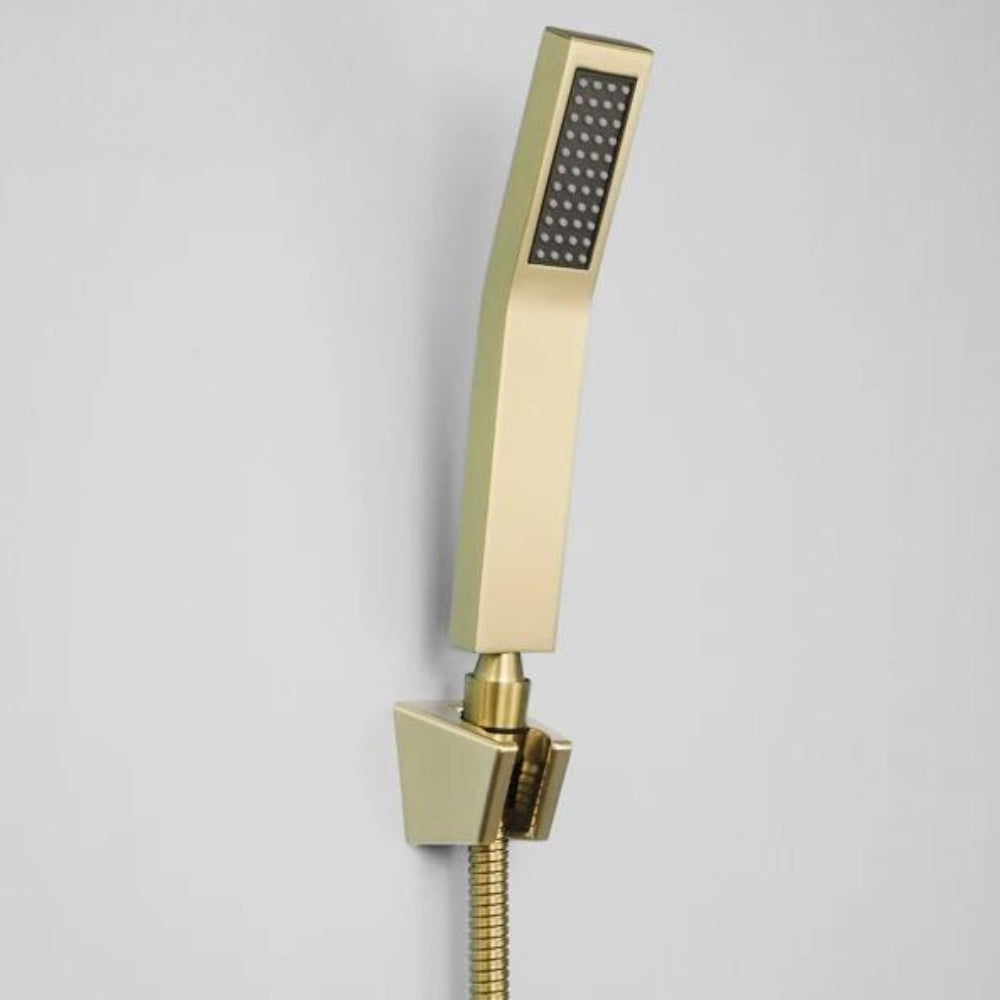 Pommeau de Douche Haute Pression Or - Polar sur support mural