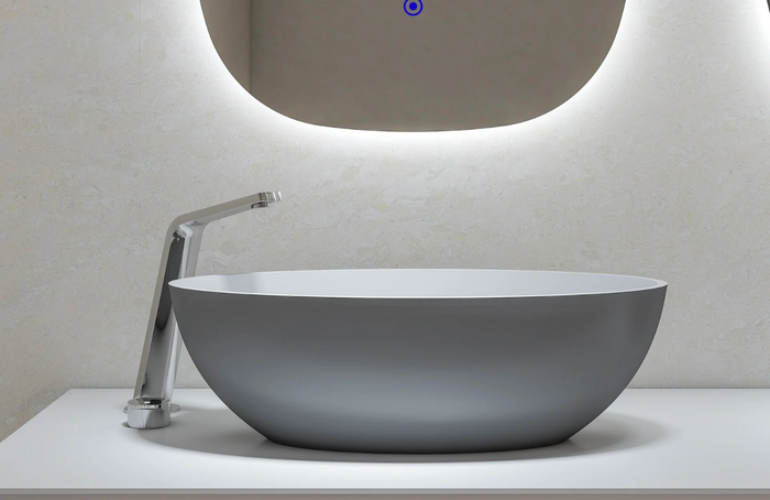 Robinet de lavabo sur une vasque