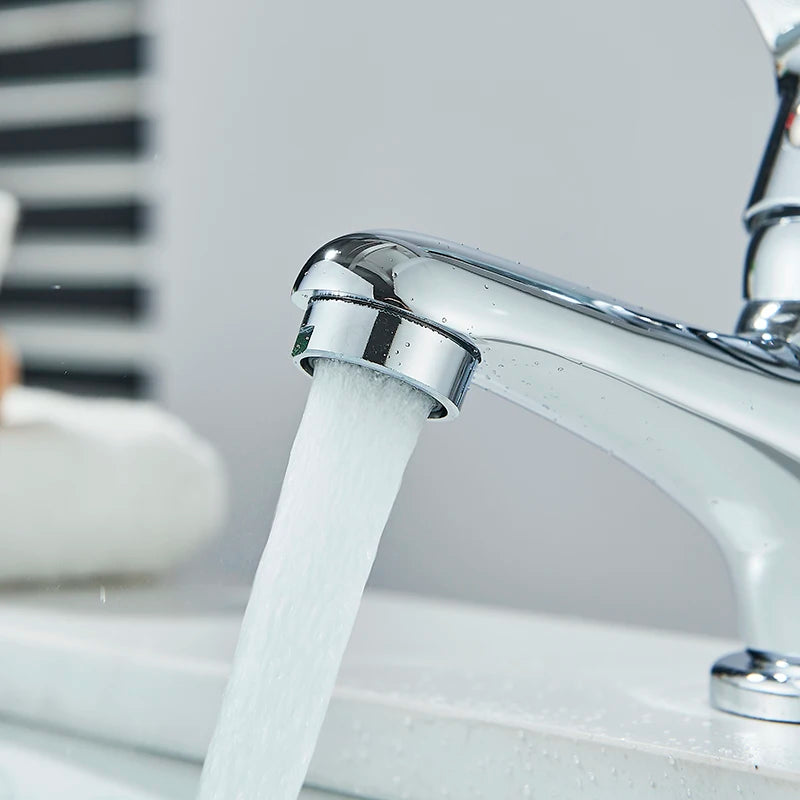 Mitigeur lavabo salle de bain avec poignée monocommande et bec cascade