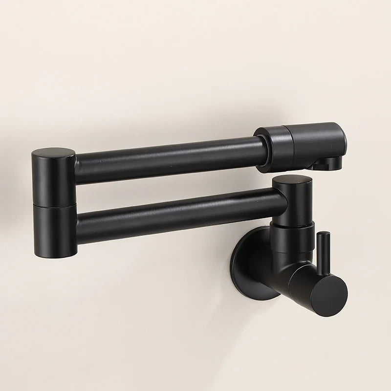 Robinet de cuisine à bec rotatif en acier inoxydable 304, acier inoxydable 304