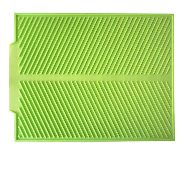 Tapis d'égouttage en silicone, vert