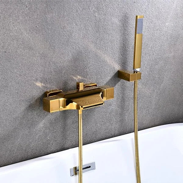 Colonne de Douche pour Baignoire avec mitigeur, doré