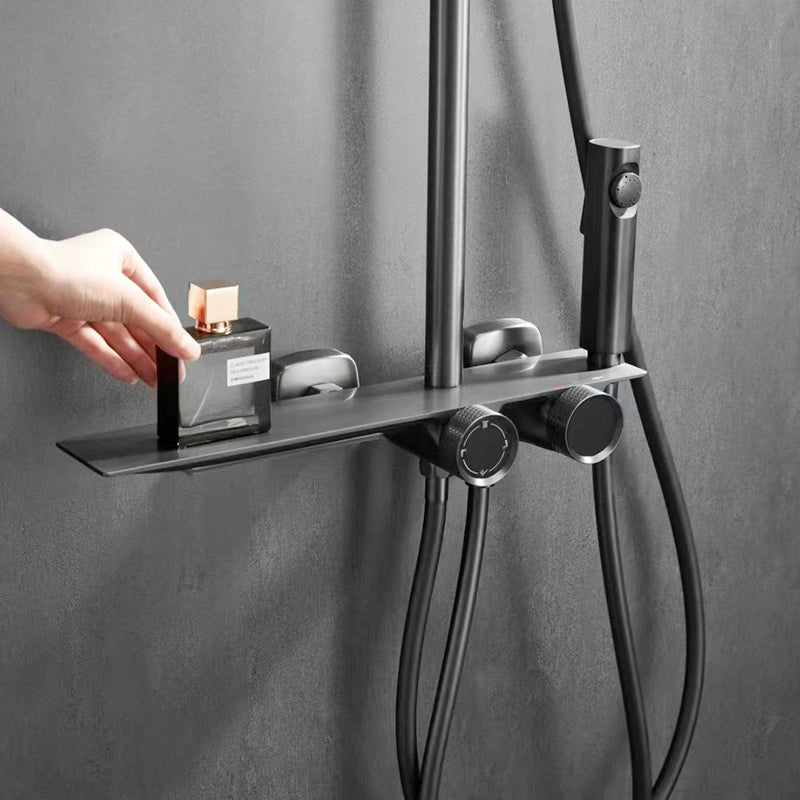 Colonne douche salle de bain, pose mural
