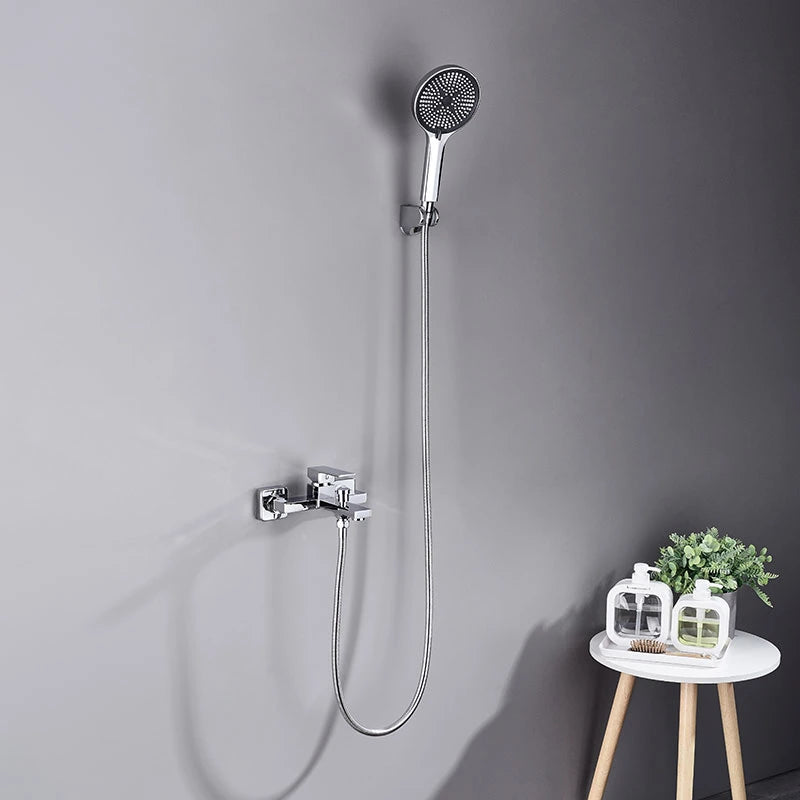 Colonne de douche pour baignoire à 2 modes, chrome