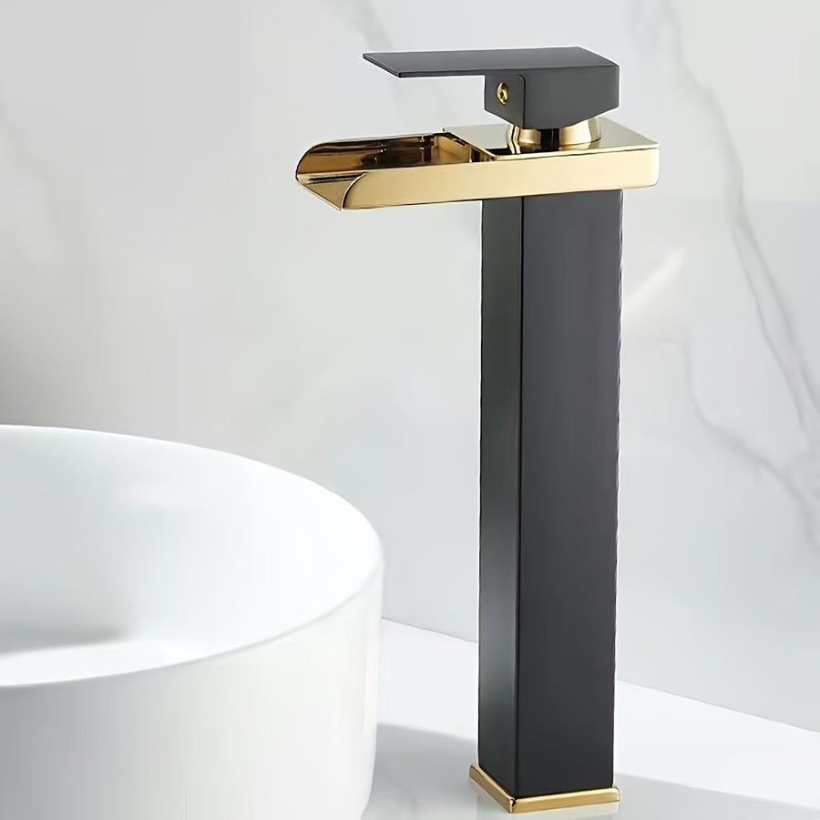 Robinet de lavabo cascade en acier inoxydable, raccord 1/2