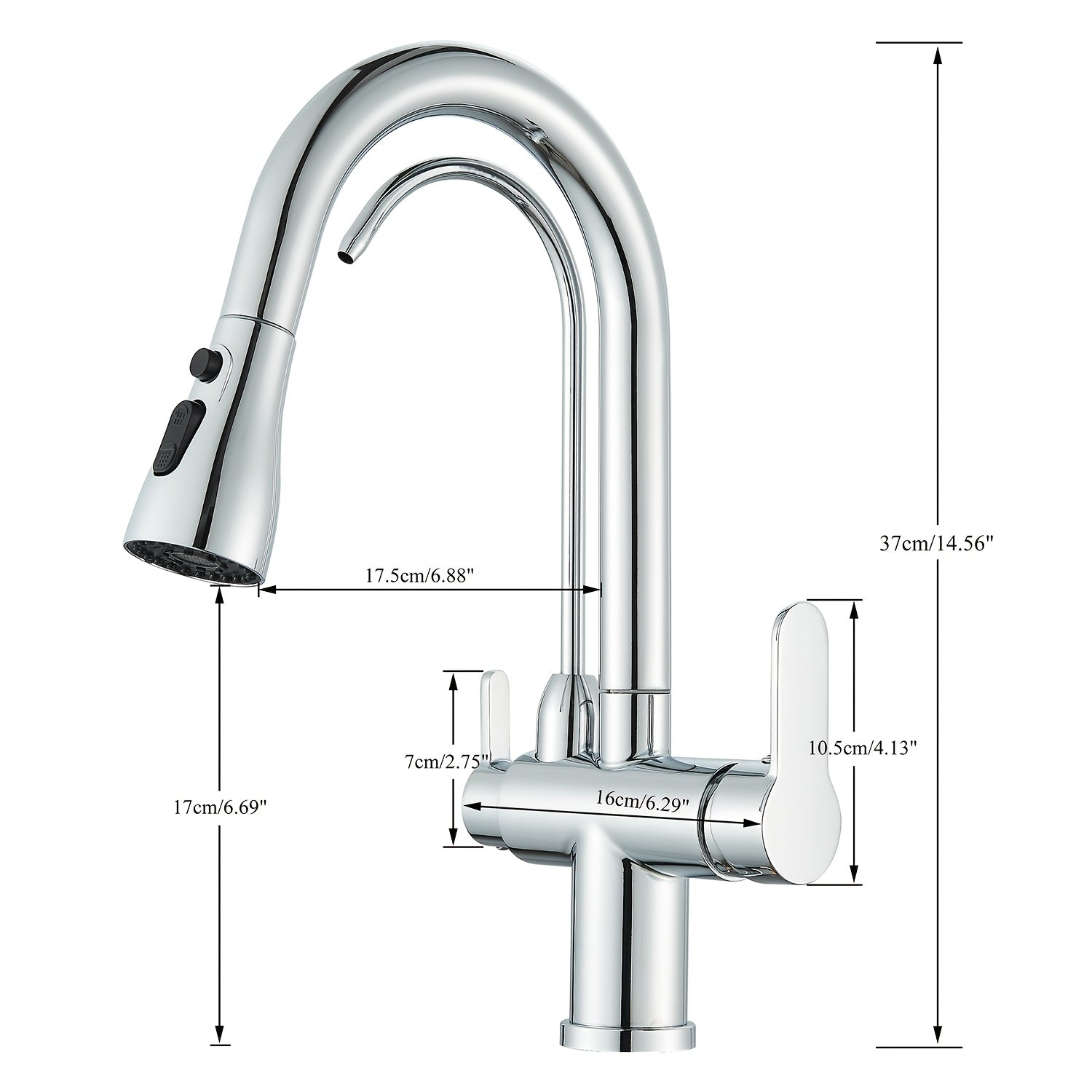 Robinet de cuisine en acier inoxydable, acier inoxydable