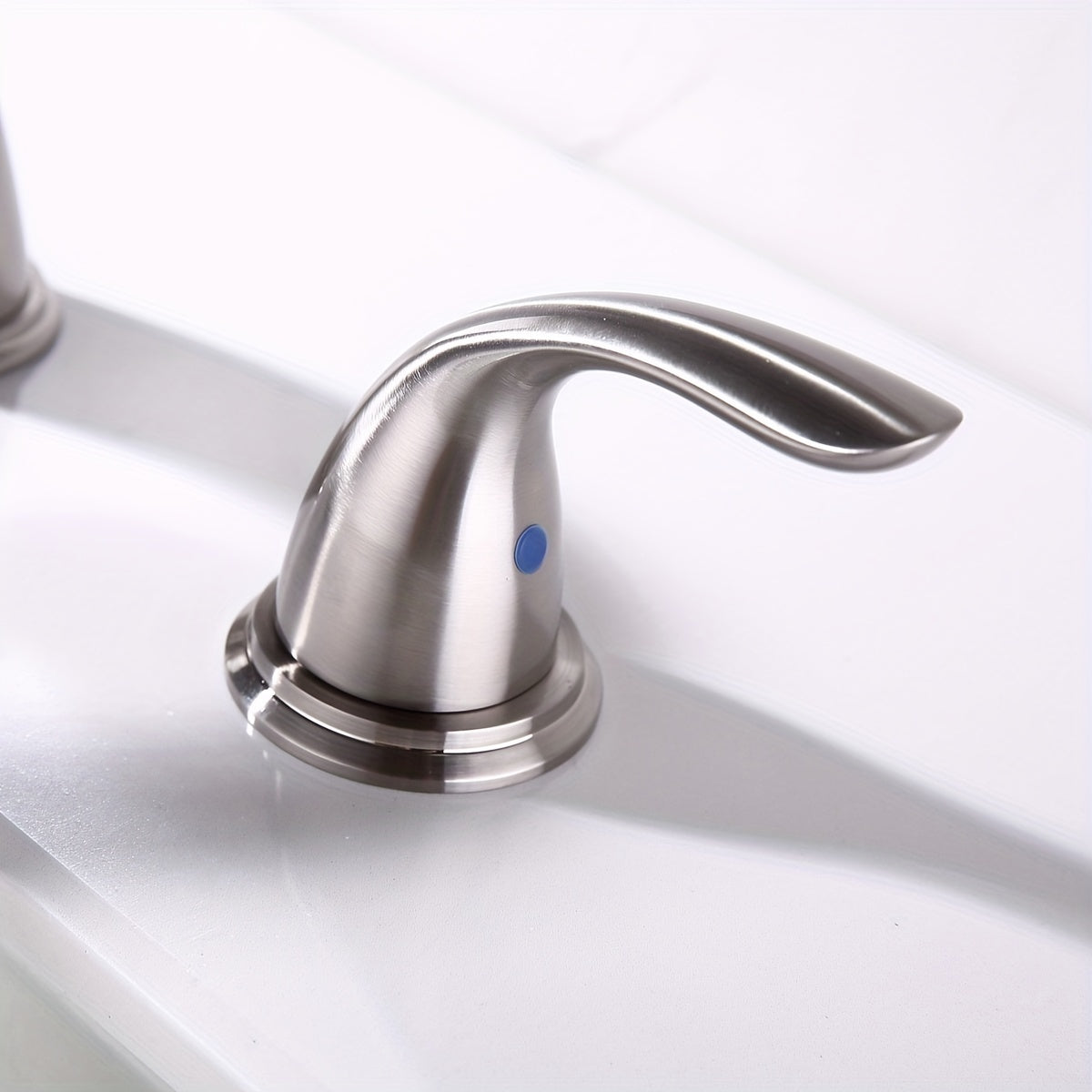 Robinet de lavabo en acier inoxydable 304, pose 3 trous