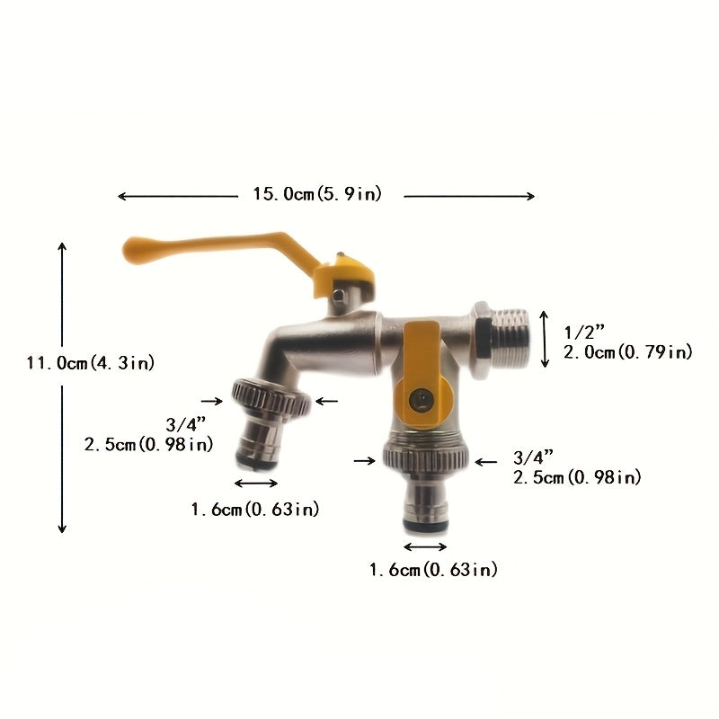 Robinet de jardin en acier inoxydable, acier inoxydable