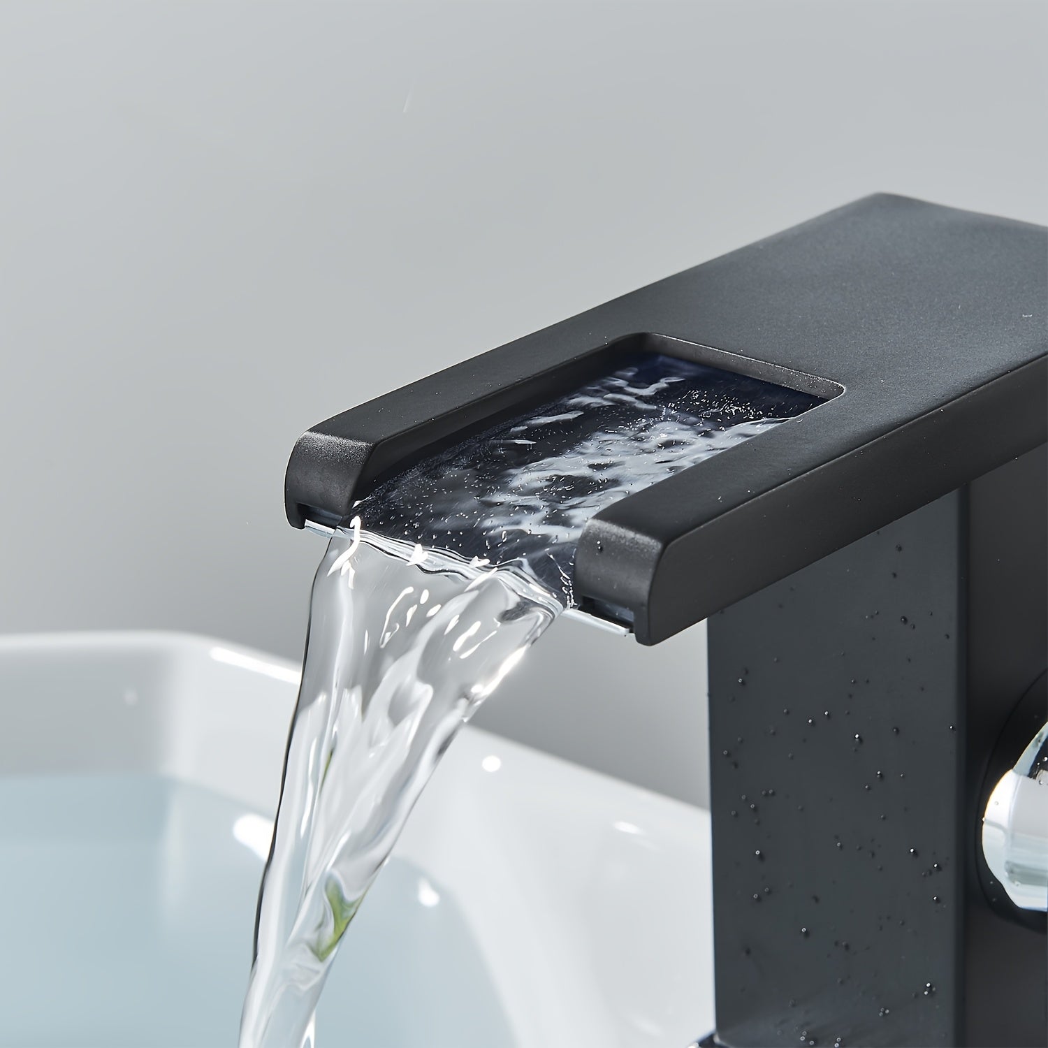 Robinet de lavabo cascade en acier inoxydable, acier inoxydable